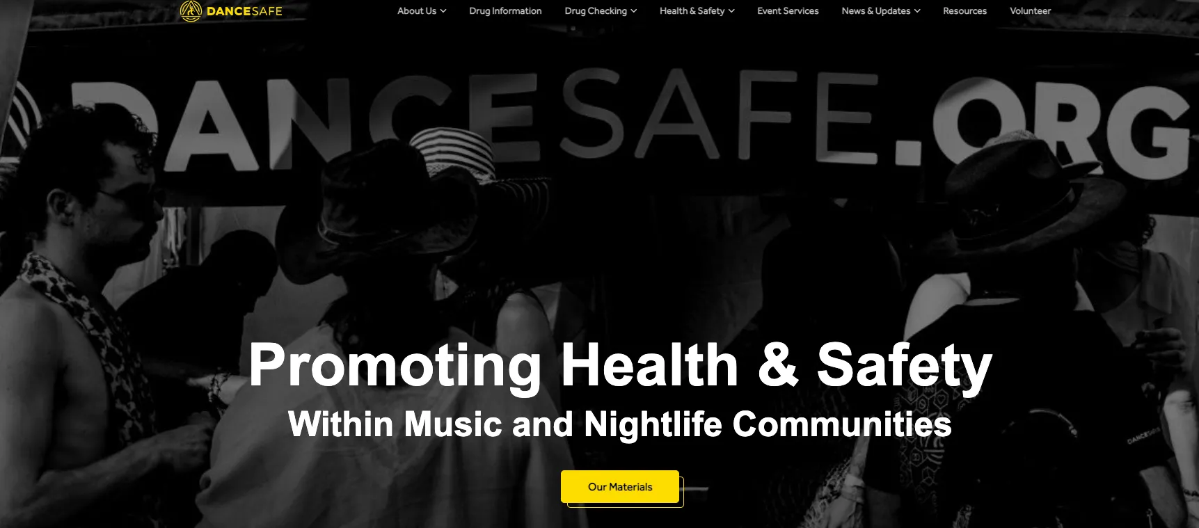 DanceSafe homepage