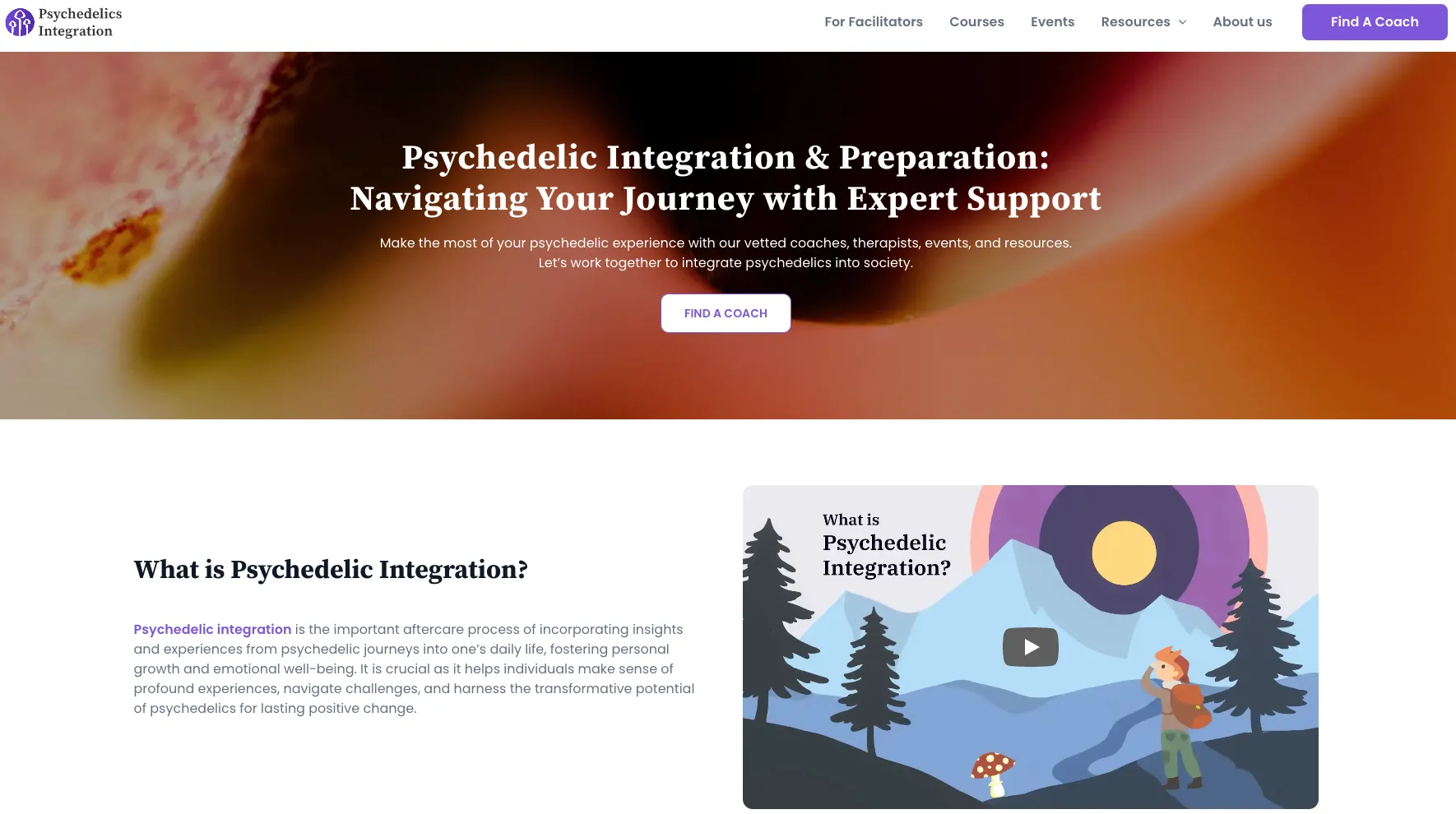 Psychedelics-integration homepage